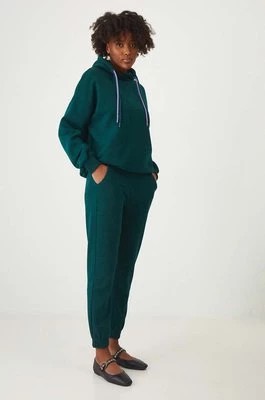 Zdjęcie produktu Medicine spodnie dresowe damskie kolor zielony gładkie