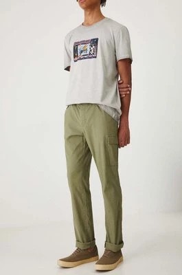 Zdjęcie produktu Medicine spodnie męskie kolor zielony dopasowane