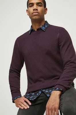 Zdjęcie produktu Medicine sweter bawełniany kolor bordowy lekki
