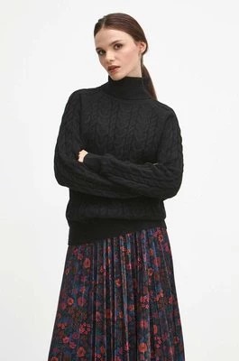 Zdjęcie produktu Medicine sweter z domieszką wełny damski kolor czarny z golfem