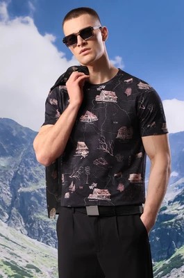 Zdjęcie produktu Medicine t-shirt bawełniany męski kolor czarny wzorzysty