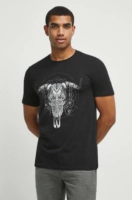 Zdjęcie produktu Medicine t-shirt bawełniany męski kolor czarny z nadrukiem