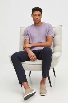 Zdjęcie produktu Medicine t-shirt bawełniany męski kolor fioletowy gładki