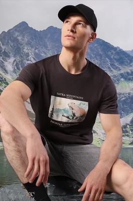 Zdjęcie produktu Medicine t-shirt bawełniany męski kolor szary z nadrukiem