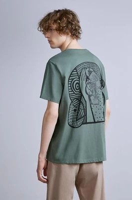 Zdjęcie produktu Medicine t-shirt bawełniany męski kolor zielony z nadrukiem