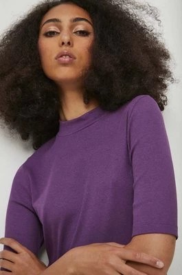 Zdjęcie produktu Medicine t-shirt damski kolor fioletowy z półgolfem