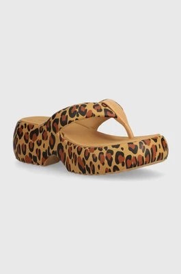 Zdjęcie produktu Melissa klapki FREE FUZZY PRINTED PLATFORM damskie kolor beżowy na platformie M 35995 BB907