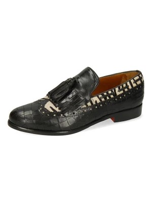 Zdjęcie produktu MELVIN & HAMILTON Skórzane slippersy "Selina 3" w kolorze czarnym rozmiar: 36