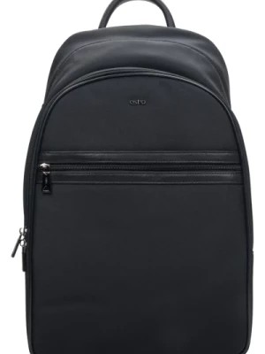 Zdjęcie produktu Men's Black Functional Backpack with Adjustable Shoulder Straps Estro Er00114155 Estro