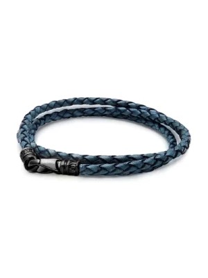 Zdjęcie produktu Men's Blue Wrap Around Leather Bracelet Nialaya