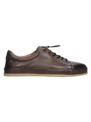 Zdjęcie produktu Men's Saddle Brown Low-Top Sneakers made of Genuine Leather Estro Er00112560 Estro