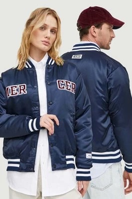 Zdjęcie produktu The Mercer Brand kurtka bomber Mercer Varsity kolor granatowy zimowa ME0484204953