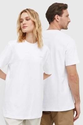 Zdjęcie produktu Mercer Amsterdam t-shirt bawełniany The Logo Tee kolor biały z nadrukiem MEAP241003