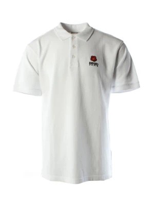 Zdjęcie produktu Męska Biała Bawełniana Koszulka Polo Kenzo