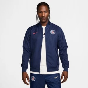 Zdjęcie produktu Męska kurtka piłkarska typu bomberka z tkaniny bez podszewki Nike Paris Saint-Germain Sport Essentials - Niebieski