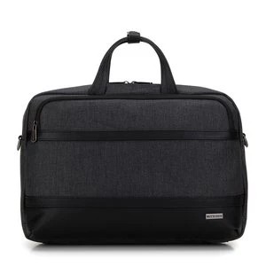 Zdjęcie produktu Męska torba na laptopa 15,6” z lamówką z ekoskóry czarna Wittchen