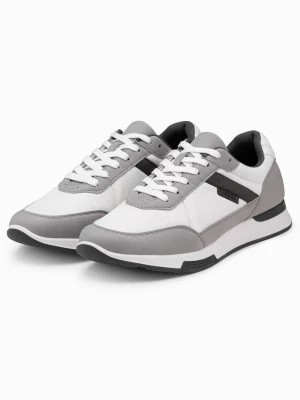 Zdjęcie produktu Męskie buty sneakersy z siateczką mesh - szare V2 OM-FOSL-0153
 -                                    43