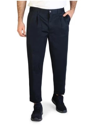 Zdjęcie produktu Męskie spodnie z bawełny z guzikami i zamkiem błyskawicznym Armani Exchange