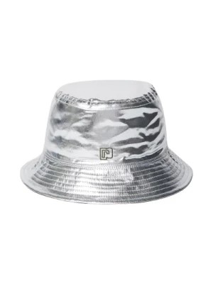 Zdjęcie produktu Metallic Bucket Hat z Haftem Logo Paco Rabanne
