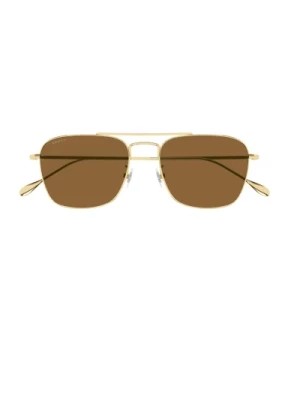 Zdjęcie produktu Metalowe Okulary Przeciwsłoneczne z Kwadratowymi Soczewkami dla Mężczyzn Gucci