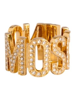 Zdjęcie produktu Metalowe Włókno Logo Pierścień Moschino