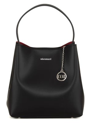 Zdjęcie produktu Mia Tomazzi Skórzana torebka w kolorze czarnym - 28 x 28 x 14 cm rozmiar: onesize