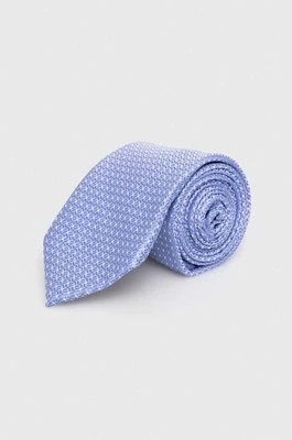 Zdjęcie produktu Michael Kors krawat jedwabny kolor niebieski MK0DT00073