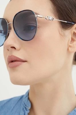Zdjęcie produktu Michael Kors okulary przeciwsłoneczne damskie kolor czarny