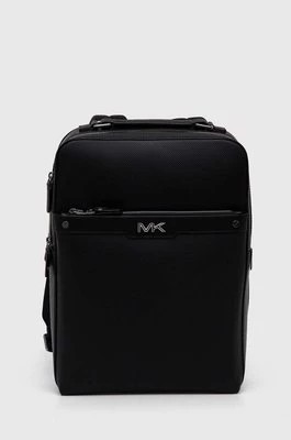 Zdjęcie produktu Michael Kors plecak skórzany męski kolor czarny duży gładki
