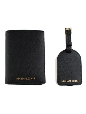 Zdjęcie produktu Michael Kors Skórzane etui w kolorze czarnym na karty - 10 x 14 x 1 cm rozmiar: onesize
