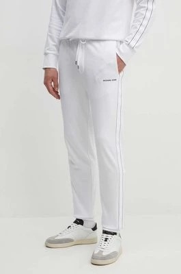 Zdjęcie produktu Michael Kors spodnie dresowe kolor biały z aplikacją CT4524J5MF