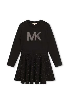 Zdjęcie produktu Michael Kors sukienka dziecięca kolor czarny mini rozkloszowana