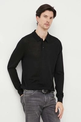 Zdjęcie produktu Michael Kors sweter wełniany męski kolor czarny lekki