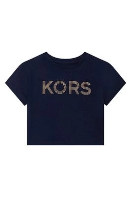 Zdjęcie produktu Michael Kors t-shirt bawełniany dziecięcy R15112.114.150 kolor granatowy