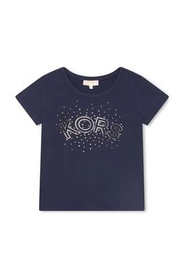 Zdjęcie produktu Michael Kors t-shirt dziecięcy kolor granatowy