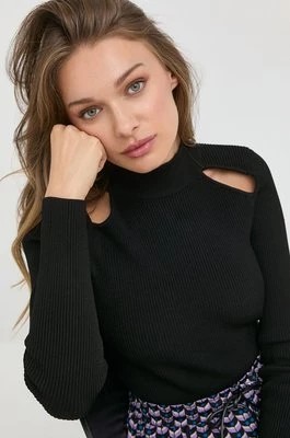 Zdjęcie produktu MICHAEL Michael Kors sweter damski kolor czarny lekki z półgolfem