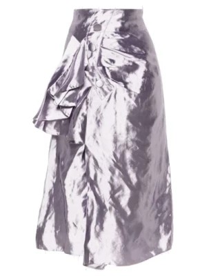 Zdjęcie produktu Midi Spódnica w Kolorze Ciemno-Liliowym Maison Margiela