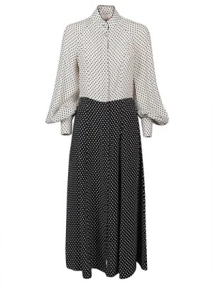 Zdjęcie produktu Midi sukienka z jedwabiu w kropki Crida Milano