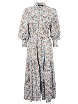 Zdjęcie produktu Midi sukienka z kwiecistym wzorem z bawełny Max Mara Weekend