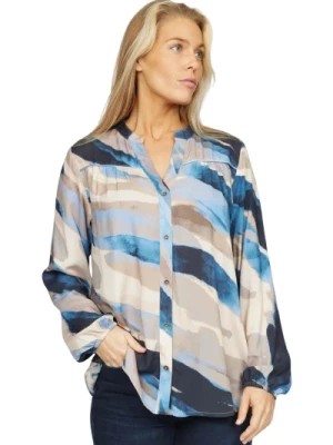 Zdjęcie produktu Miękka i stylowa bluzka z abstrakcyjnym wzorem 2-Biz