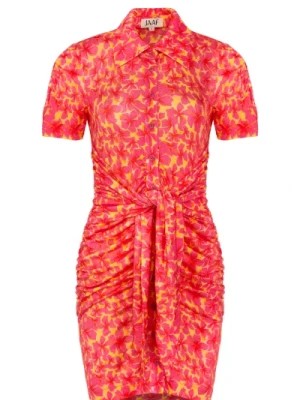 Zdjęcie produktu Mini Hibiscus Print Stretch Jersey Sukienka Jaaf