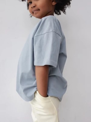 Zdjęcie produktu MINI t-shirt oversize w kolorze POWDER BLUE - GOBI-80-86 (12-18) Marsala