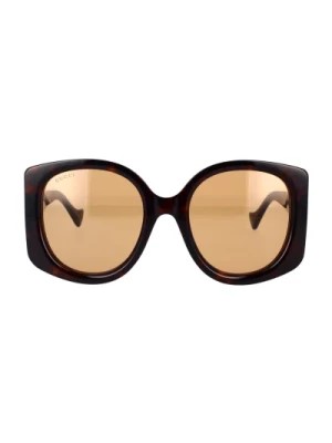 Zdjęcie produktu Minimalistyczne, kwadratowe, oversize okulary przeciwsłoneczne Gucci