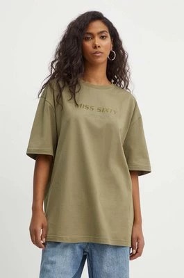Zdjęcie produktu Miss Sixty t-shirt bawełniany 6L2SJ2120000 SJ2120 T-SHIRT damski kolor zielony 6L2SJ2120000