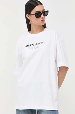 Zdjęcie produktu Miss Sixty t-shirt bawełniany kolor biały