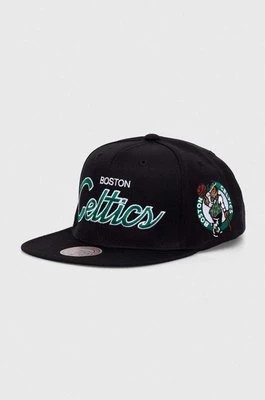 Zdjęcie produktu Mitchell&Ness czapka z daszkiem z domieszką wełny NBA BOSTON CELTICS kolor czarny z aplikacją