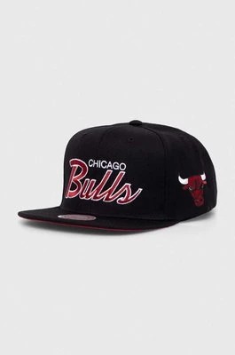 Zdjęcie produktu Mitchell&Ness czapka z daszkiem z domieszką wełny NBA CHICAGO BULLS kolor czarny z aplikacją