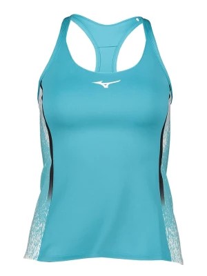 Zdjęcie produktu Mizuno Top sportowy "Printed" w kolorze błękitnym rozmiar: M