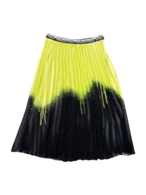 Zdjęcie produktu Modna Żółto-Czarna Spódnica z Poliestru Gaëlle Paris