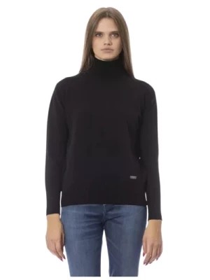 Zdjęcie produktu Modny Czarny Sweter z Wysokim Kołnierzem Baldinini